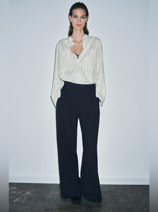 Zara Pants - Zara Black High-Waist Wide Leg Trousers